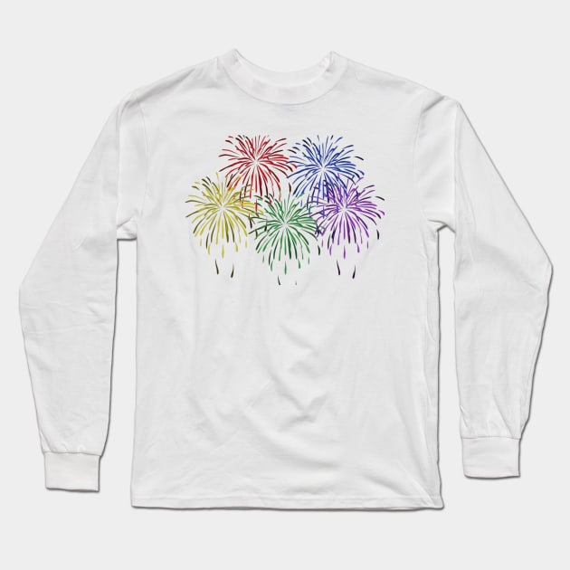 FireWork !! Long Sleeve T-Shirt by Hamady6060